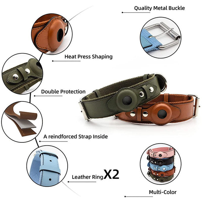 AirTag dog collar details