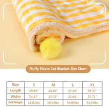 Load image into Gallery viewer,  super soft cat blanket size chart
