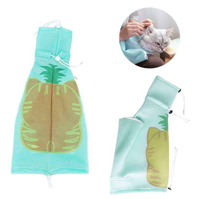 pineapple cat bathing bag for cats