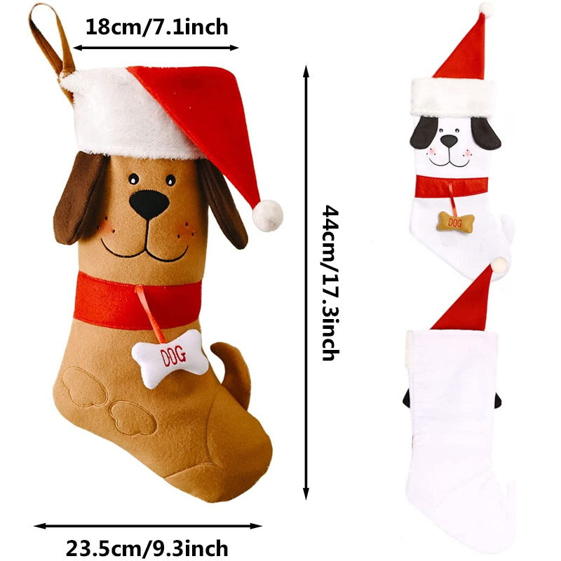 dog Christmas stockings size chart