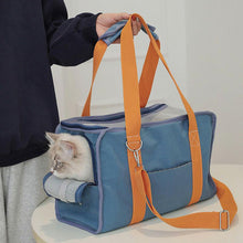 Load image into Gallery viewer, HiFuzzyPet Canvas Cat Carrier Bags with Pocket, Pet Carrier Purse

