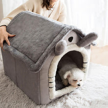 Load image into Gallery viewer, HiFuzzyPet Comfy Indoor Cat House with Removable Washable Cushion
