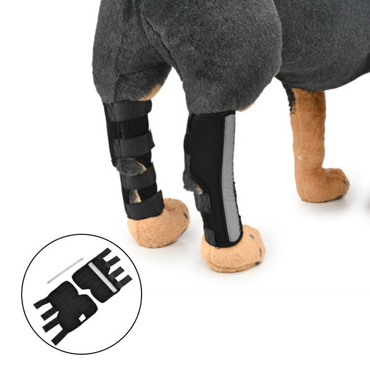HiFuzzyPet Dog Knee Brace with Safety Reflective Straps
