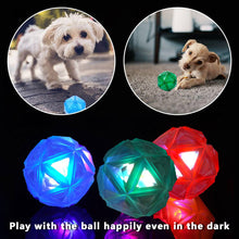 Load image into Gallery viewer, play light-up dog ball toy in the dark
