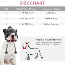 Load image into Gallery viewer, dog pom pom hat size chart
