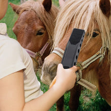 Load image into Gallery viewer, horse grooming brush black 
