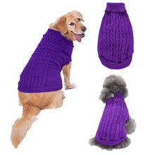 Load image into Gallery viewer, Purple Turtleneck Dog Sweater
