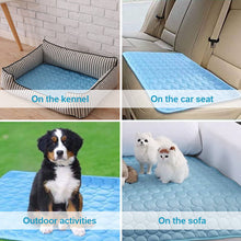 Load image into Gallery viewer, HiFuzzyPet Self Cooling Ice Silk Dog Cooling Mat for Summer
