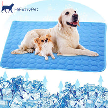 Load image into Gallery viewer, HiFuzzyPet Self Cooling Ice Silk Dog Cooling Mat for Summer
