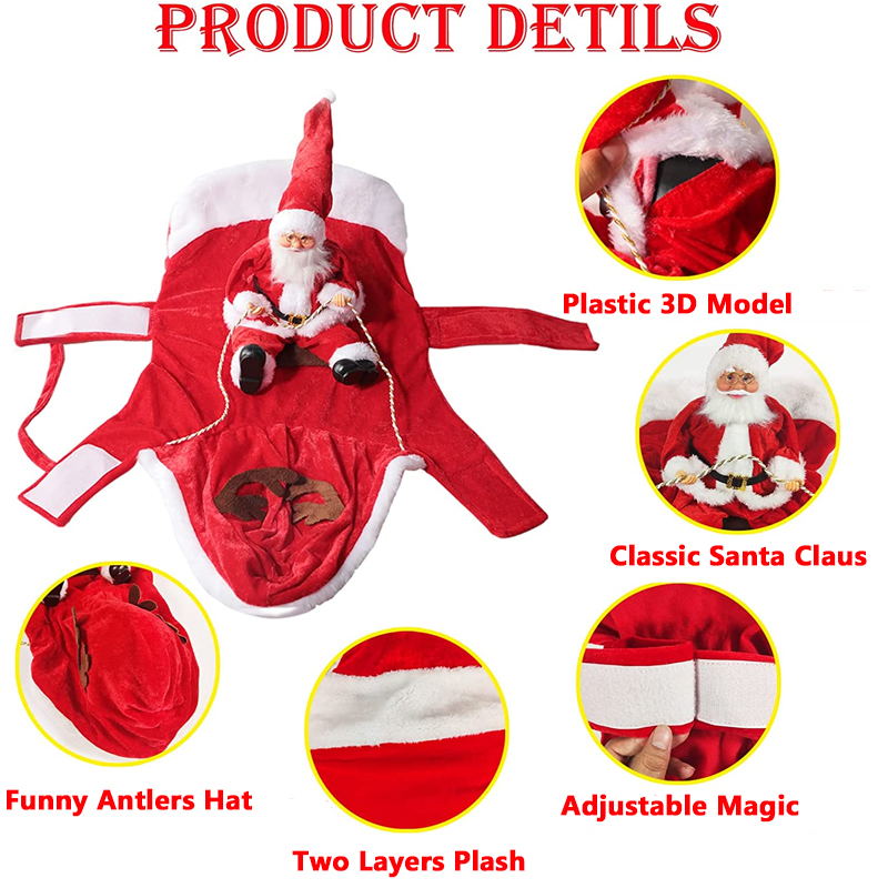 Dog Christmas Outfit details