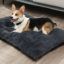Load image into Gallery viewer, dark grey dog crate bed mat
