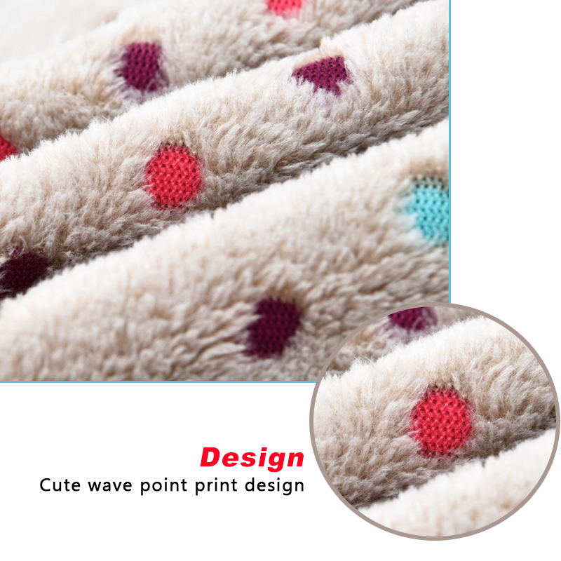 cute dot pattern dog cat blanket
