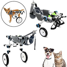 Load image into Gallery viewer, white dog wheelchair  for back legs 
