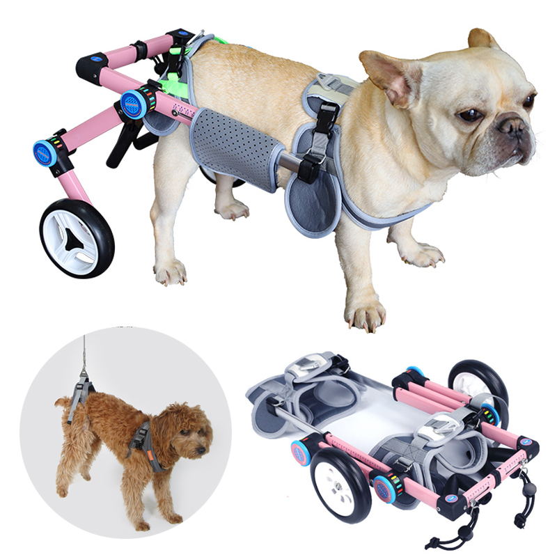 pink dog wheelchair  for back legs