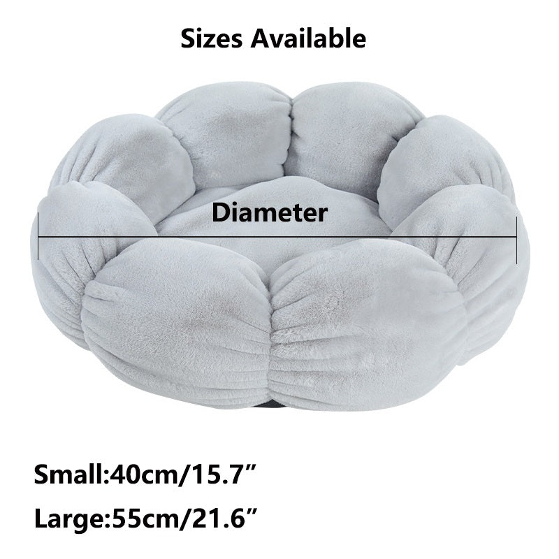 HiFuzzyPet Calming Cozy Donut Cat Bed
