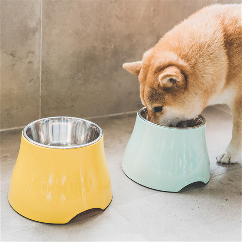 green elevated dog bowls