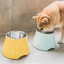 Load image into Gallery viewer, green elevated dog bowls
