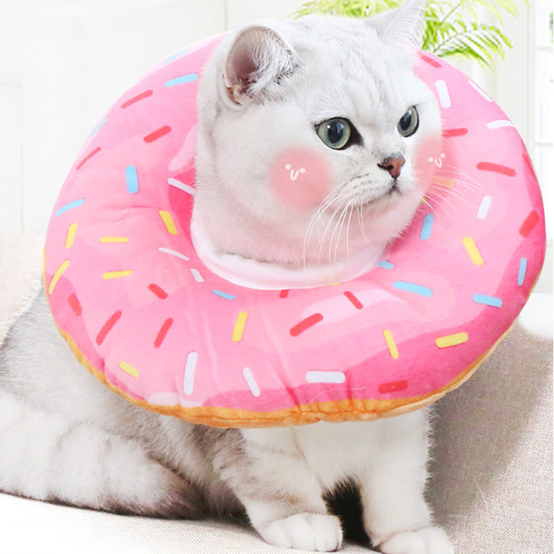 A-pink donut cat cone
