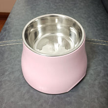 Load image into Gallery viewer, pink elevated dog bowl 
