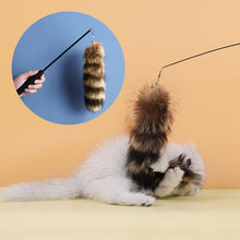 Load image into Gallery viewer, HiFuzzyPet Retractable Cat Teaser Wand Toy, Cat Feather Wand
