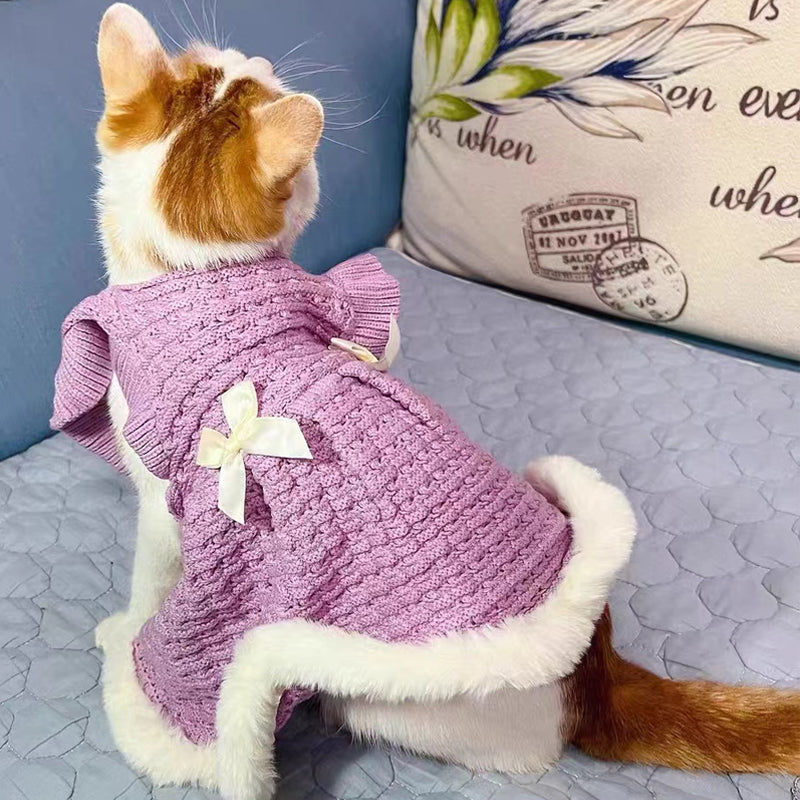 keep warm dog cat sweater dress