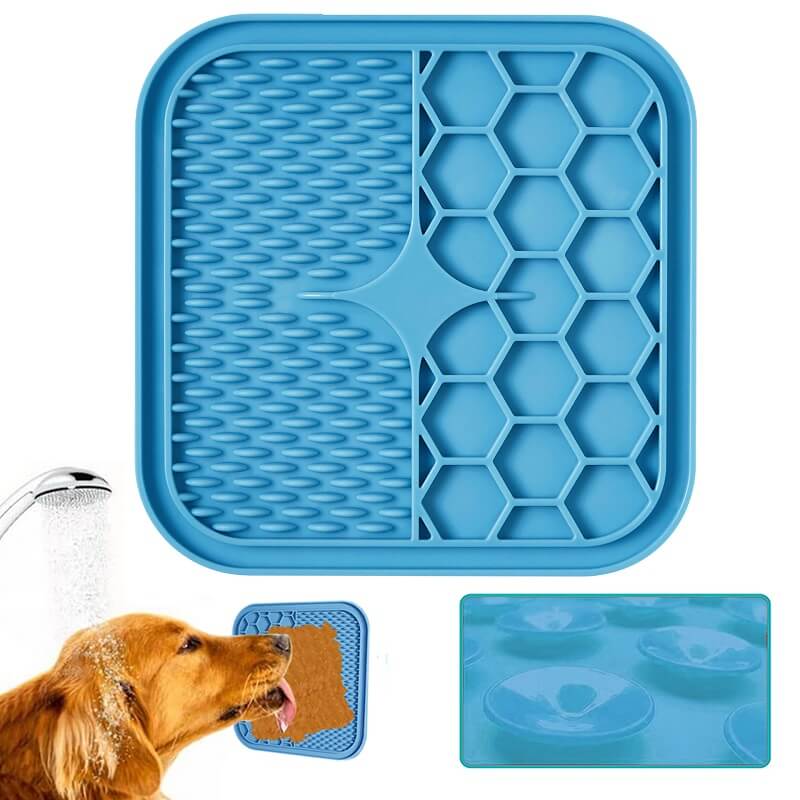 Dog Licking Pad, Silicone Slow Feeder Dog Plate Mat Dog Lick Mat