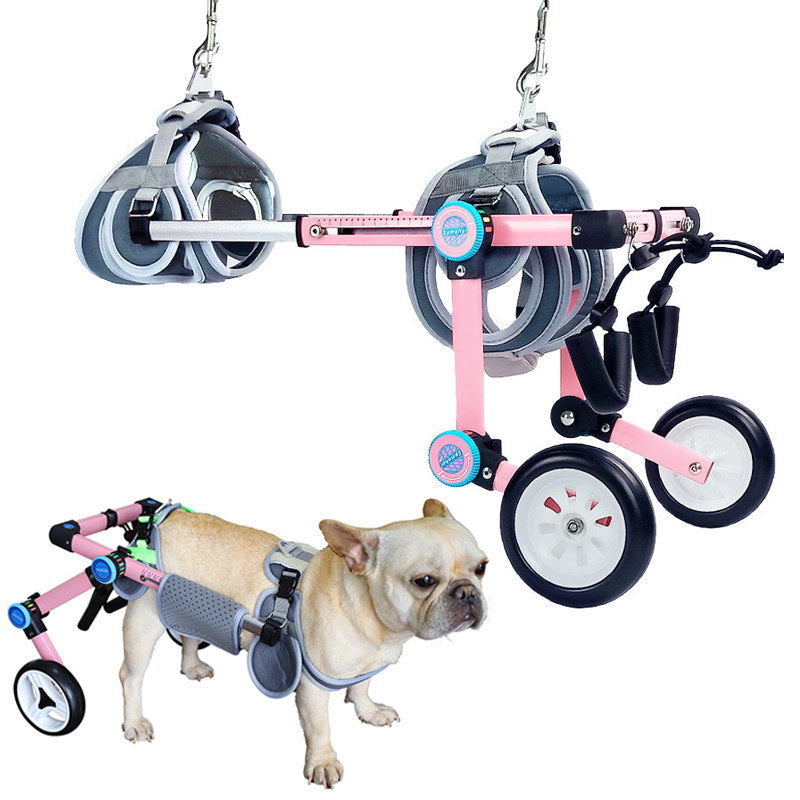 pink dog wheelchair  for back legs