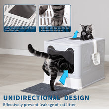 Load image into Gallery viewer, covered cat litter box with unidierctional design
