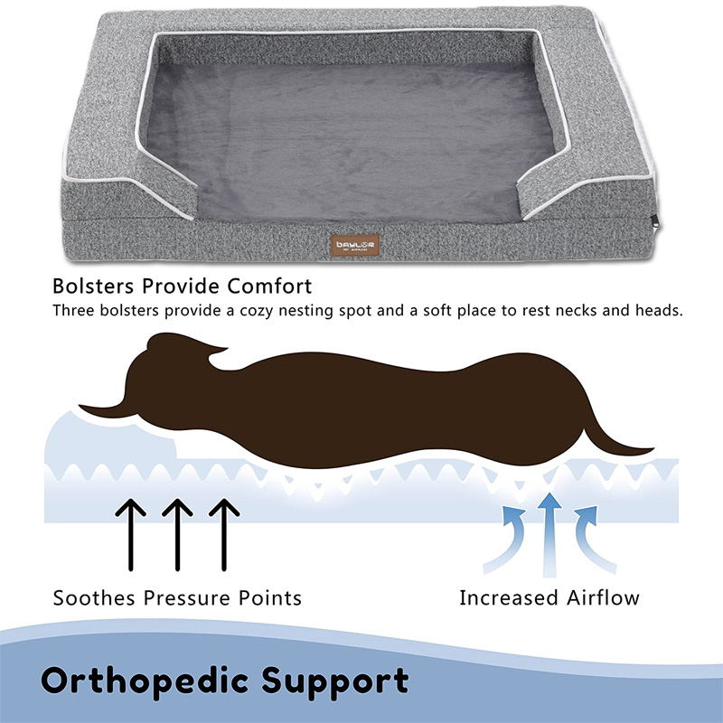 orthopedic support dog couch bed