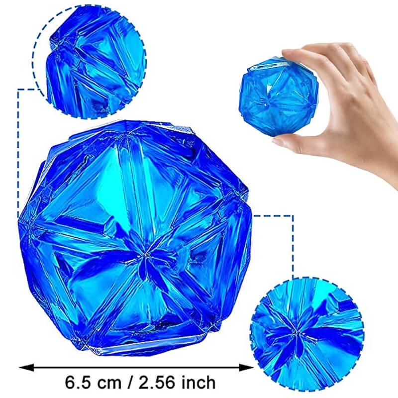  light-up dog ball toys size chart