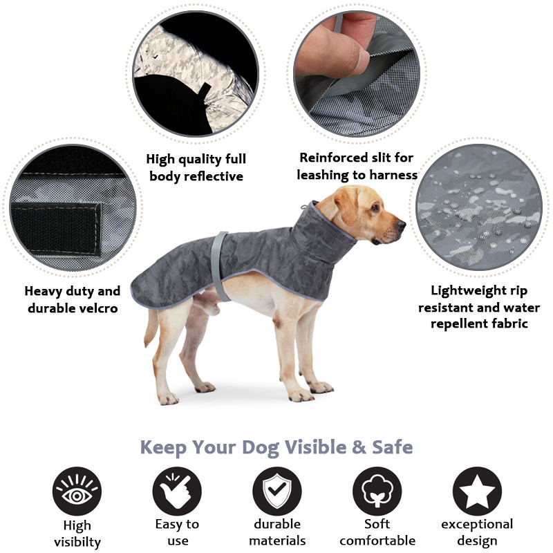 reflective dog vest  details