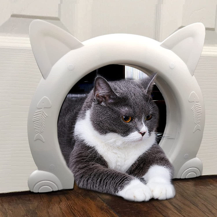 HiFuzzyPet Interior Cat Door for Door, Up to 30-lbs