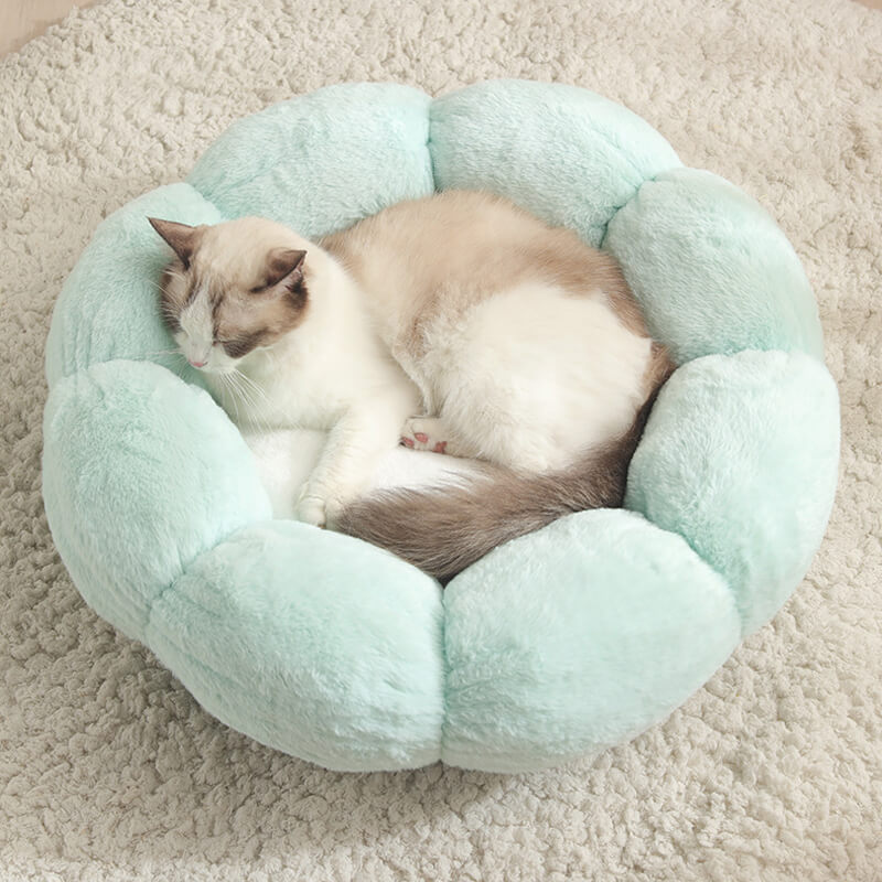 HiFuzzyPet Calming Cozy Donut Cat Bed