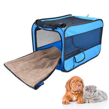 Load image into Gallery viewer, HiFuzzyPet Folding Comfortable Dog Travel Crate
