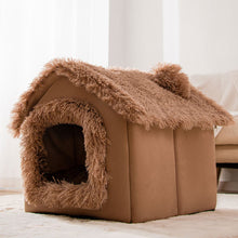 Load image into Gallery viewer, HiFuzzyPet Comfy Indoor Cat House with Removable Washable Cushion
