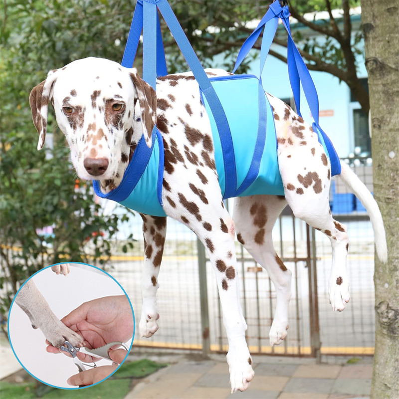 HiFuzzyPet Breathable Dog Grooming Hommack, Pet Hammock Restraint Bag