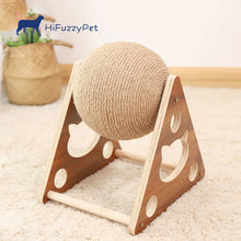 Load image into Gallery viewer, HiFuzzyPet Natural Sisal Rope Cat Scratching Ball Toy
