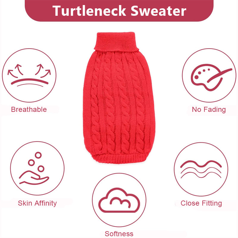 Soft & Warm Turtleneck Dog Sweater