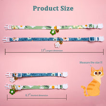 Load image into Gallery viewer, HiFuzzyPet 2pcs Flower Pendant Cat Collar with Bell
