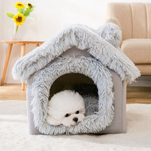 Load image into Gallery viewer, HiFuzzyPet Comfy Indoor Cat House with Removable Washable Cushion
