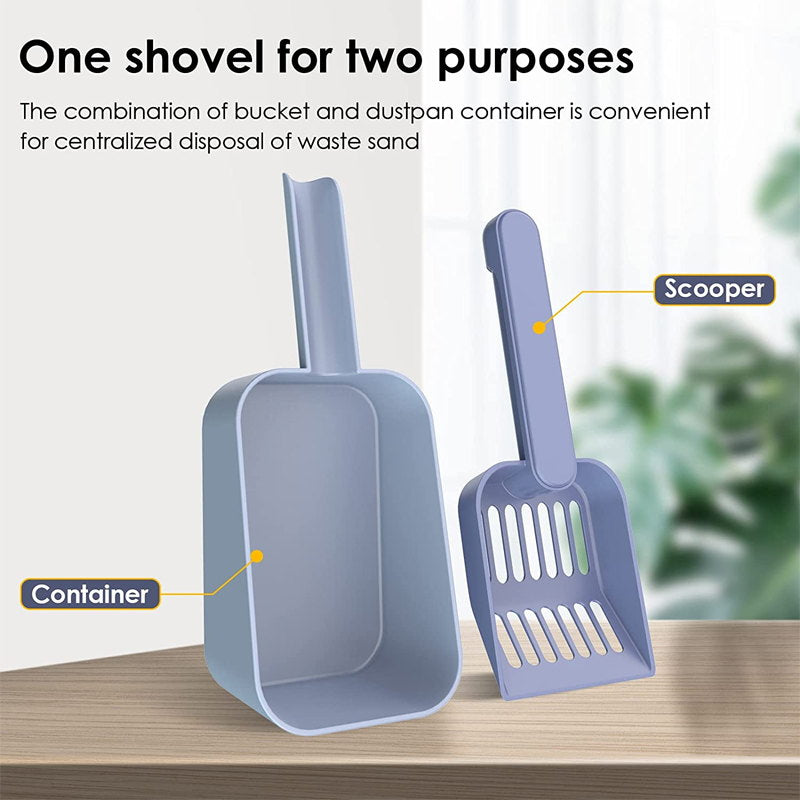 two purpose cat litter scoop