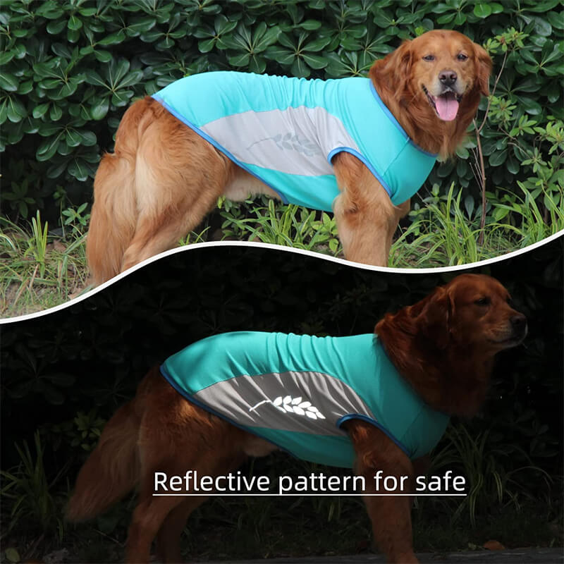 dog cooling vest reflective pattern 