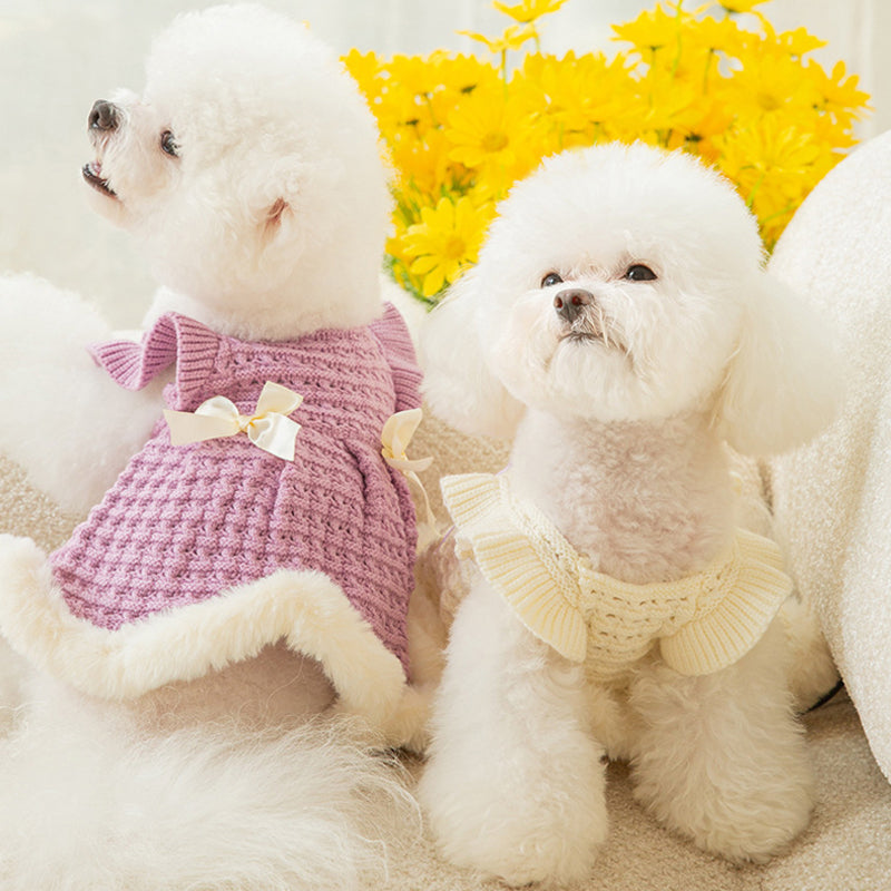 cute dog sweater dress 