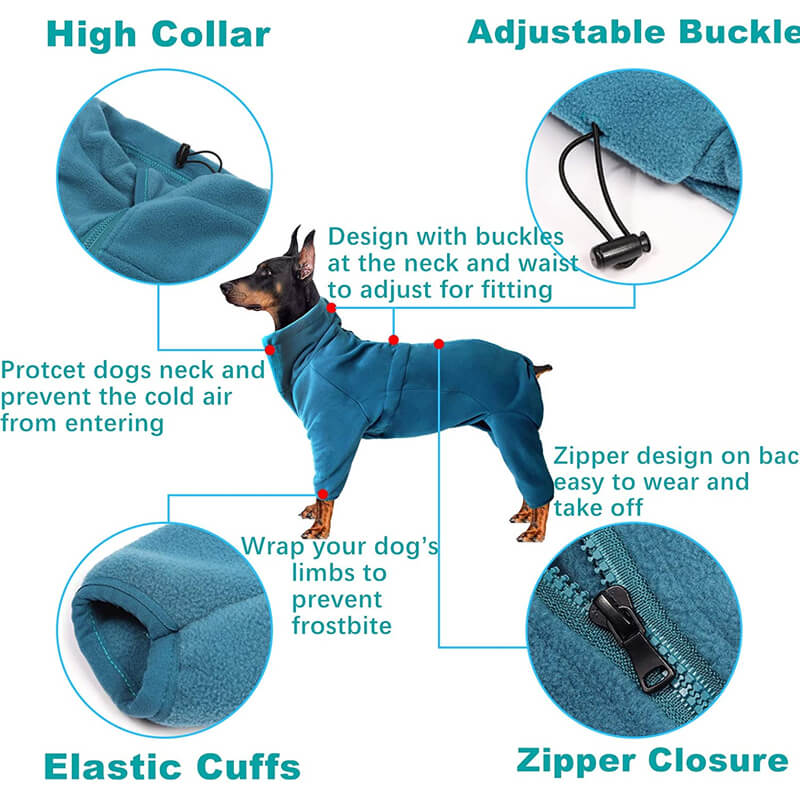 high quality dog coat details