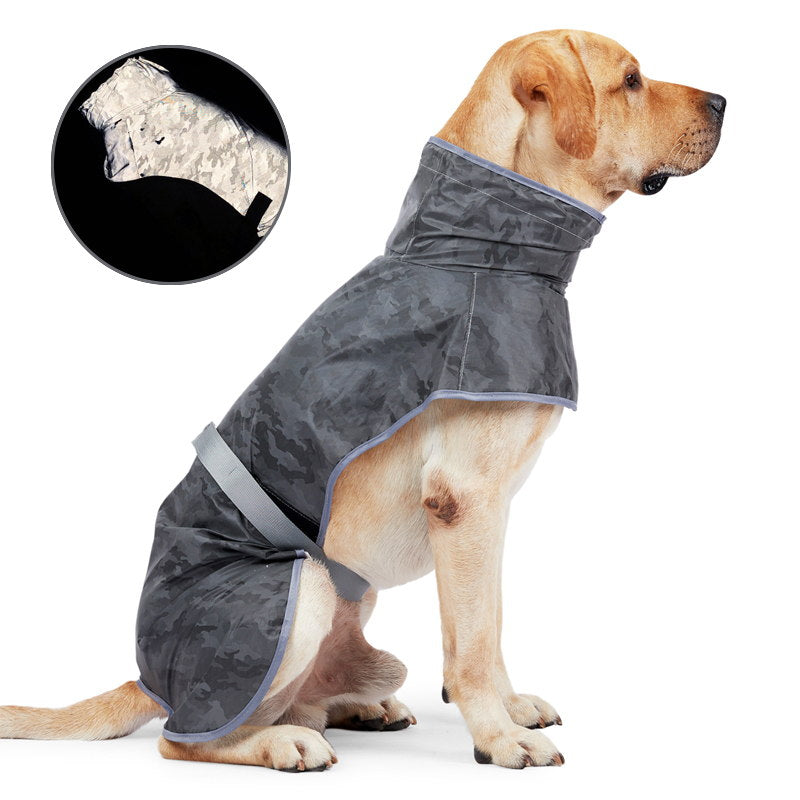 grey reflective dog vest 