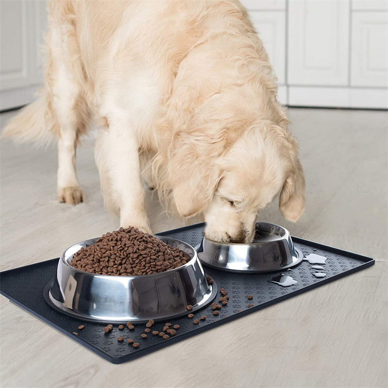 Silicone Dog Food mat,Waterproof Food Mat For Dogs,Non Slip And