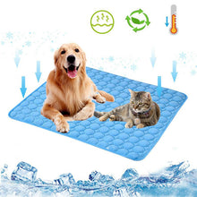 Load image into Gallery viewer, HiFuzzyPet Self Cooling Ice Silk Dog Cooling Mat for Summer
