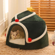 Load image into Gallery viewer, cat Christmas bed-Christmas tree shaped 
