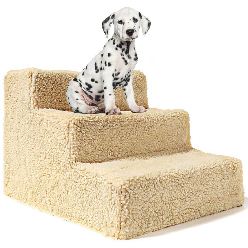 HiFuzzyPet Removable Dog Stairs for Tall Bed,Car