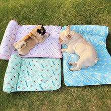 Load image into Gallery viewer, HiFuzzyPet Washable Cooling Dog Bed with Pillow

